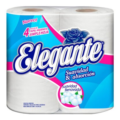 PAPEL HIG ELEGANTE HOJA SIM 4X30M