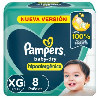 PAÑAL PAPMPERS XG X8U BABY DRY