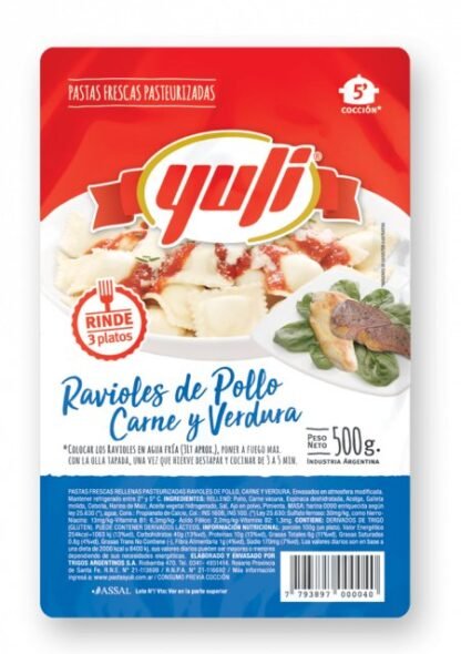 RAVIOLES YULI 500G POL&VER