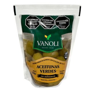 ACEITUNAS VANOLI VERDES DOY PACK 80 GRS
