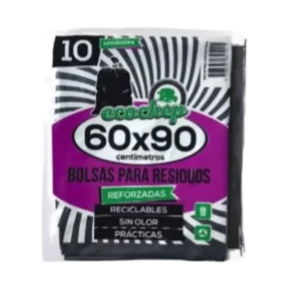 BOLSA PARA RESIDUOS 60X90 ULTRA 10U