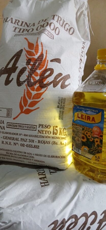 COMBO 5 (HARINA X15KG + ACEITE 4.5LTS)