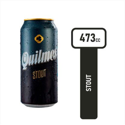 CERVEZA NEGRA STOUT QUILMES LATA 473CC