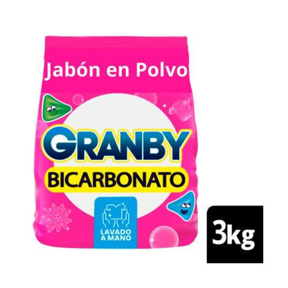 JAB E/POLVO GRAMBY LAV A MANO 3KG C/BICARB