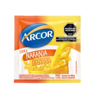 JUGO EN POLVO NARANJA BANANA ARCOR 15..
