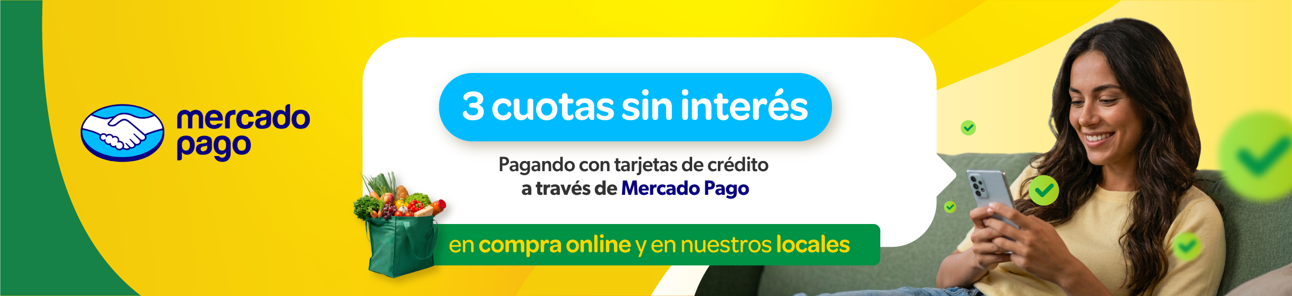 Promoción Mercado Pago: tres cuotas sin interés