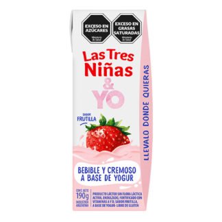 YOGUR LAS TRES NIÑAS 200ML FRUTILLA